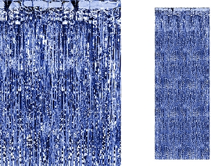 Zili, folija aizkari (90 x 250 cm)